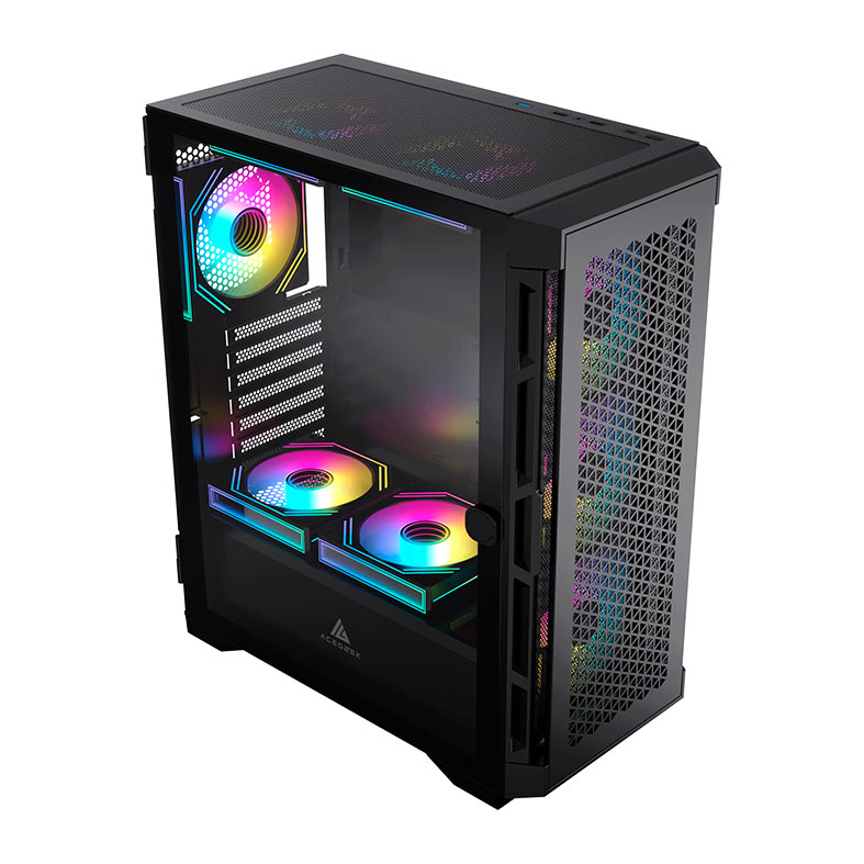 Gabinete Gamer Acegeek ERA E451, Mid-Tower, Lateral de Vidro, Preto, AG-ERA-E451-BK - miniatura 6