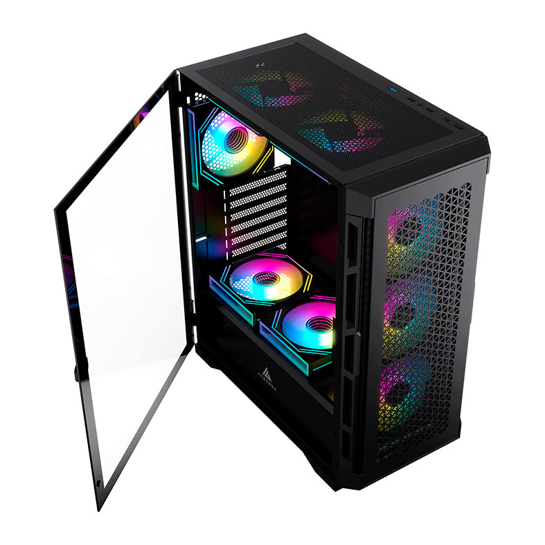 Gabinete Gamer Acegeek ERA E451, Mid-Tower, Lateral de Vidro, Preto, AG-ERA-E451-BK - miniatura 8