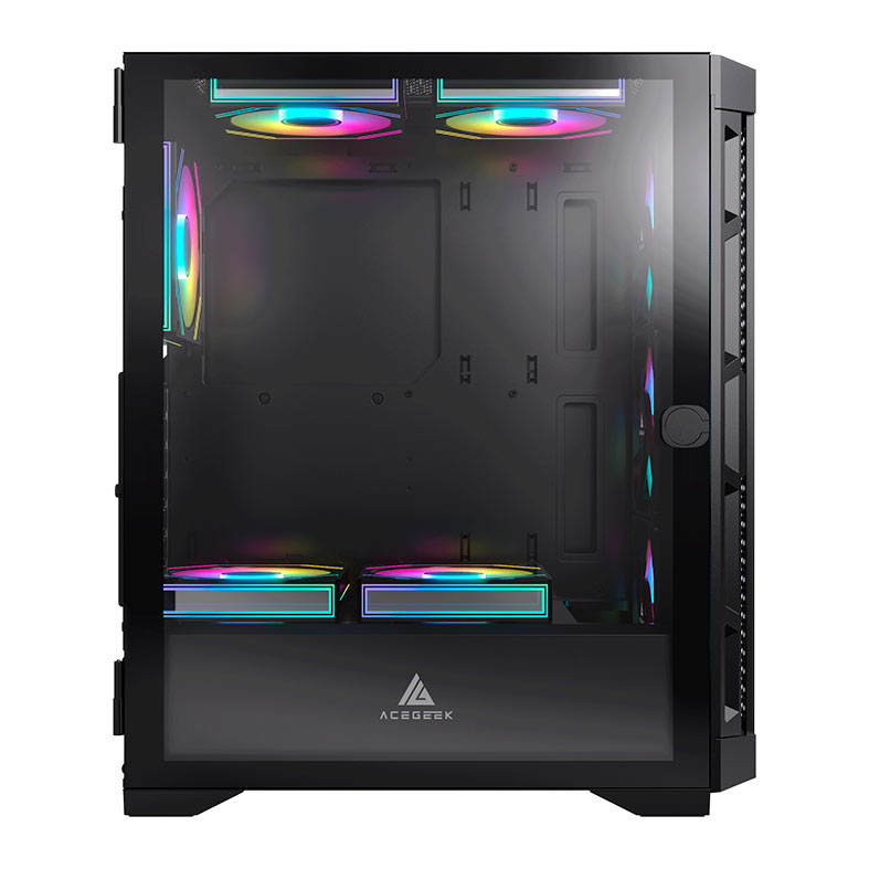 Gabinete Gamer Acegeek ERA E451, Mid-Tower, Lateral de Vidro, Preto, AG-ERA-E451-BK - miniatura 9