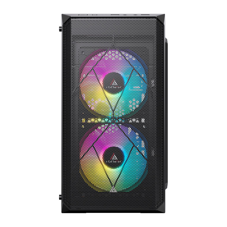 Gabinete Gamer Acegeek Forge, Mini-Tower, Lateral de Acrilico, Com 2 Fans, Preto, AG-FORGE-BK-I2F - miniatura 3