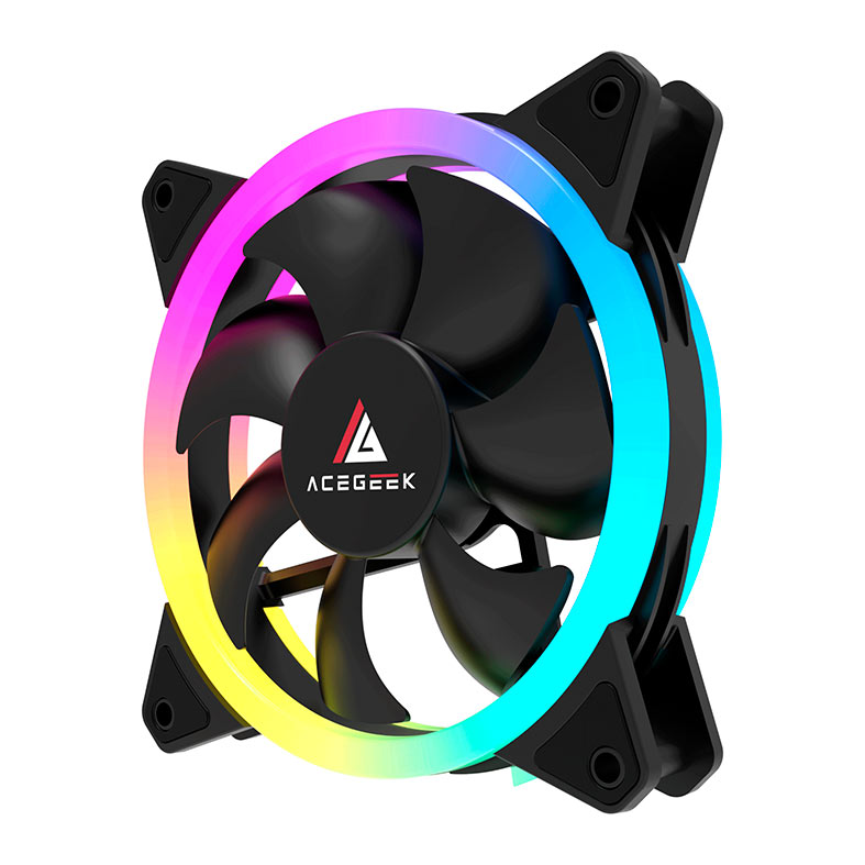 Ventoinha Acegeek Galaxy, 120mm, ARGB, AG-GALAXY-BK - miniatura 4