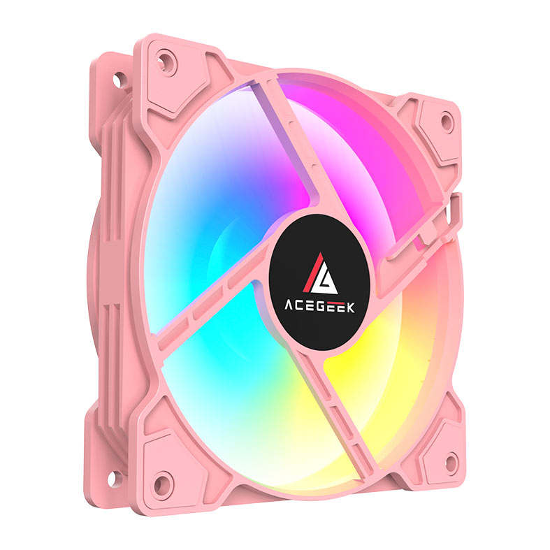 Ventoinha Acegeek Glow, ARGB, 120mm, Rosa, AG-GLOW-PK - miniatura 8