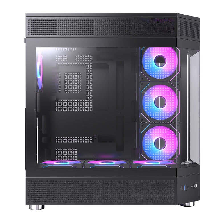 Gabinete Gamer Acegeek Icecube, Mid-Tower, Lateral de Vidro, Preto, AG-ICECUBE-BK - miniatura 7
