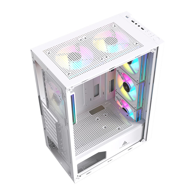 Gabinete Gamer Acegeek Lumix, Mid-Tower, Lateral de Vidro, Branco, AG-LUMIX-WH - miniatura 9