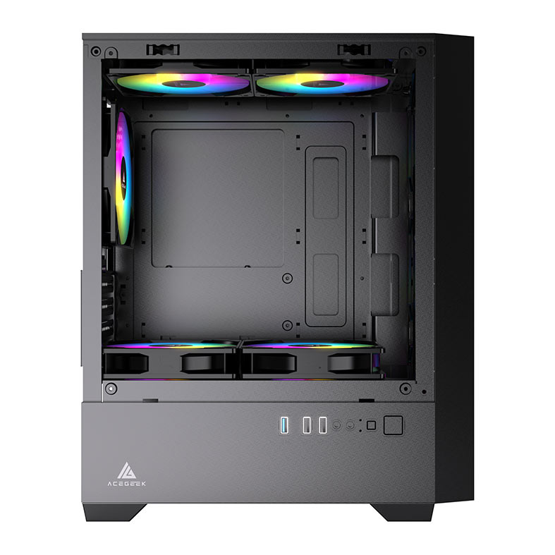 Gabinete Gamer Acegeek Matrix, Mini-Tower, Lateral de Vidro, Preto, AG-MATRIX-BK - miniatura 8