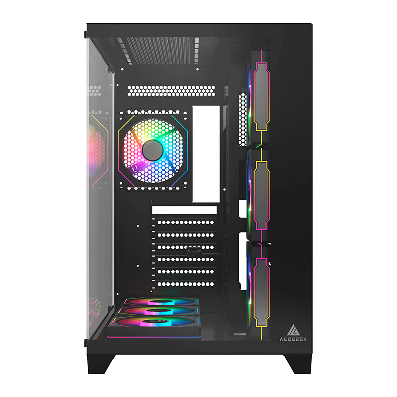 Gabinete Gamer Acegeek Mercury R425, Mid-Tower, Lateral de Vidro, Preto, AG-MERCURY-R425-BK - miniatura 6