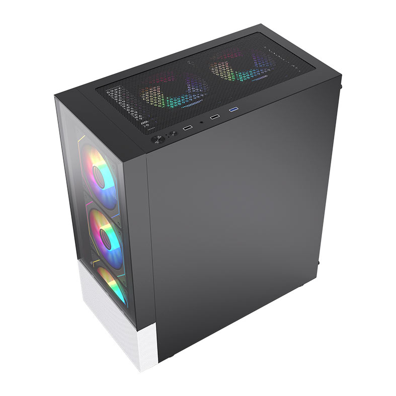 Gabinete Gamer Acegeek Mirage Glass, Mid-Tower, Lateral de Vidro, Preto, AG-MIRAGE-GLASS-BK - miniatura 6