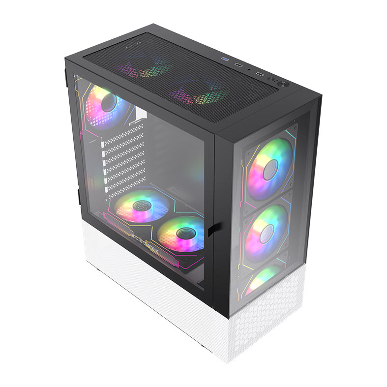 Gabinete Gamer Acegeek Mirage Glass, Mid-Tower, Lateral de Vidro, Preto, AG-MIRAGE-GLASS-BK - miniatura 5