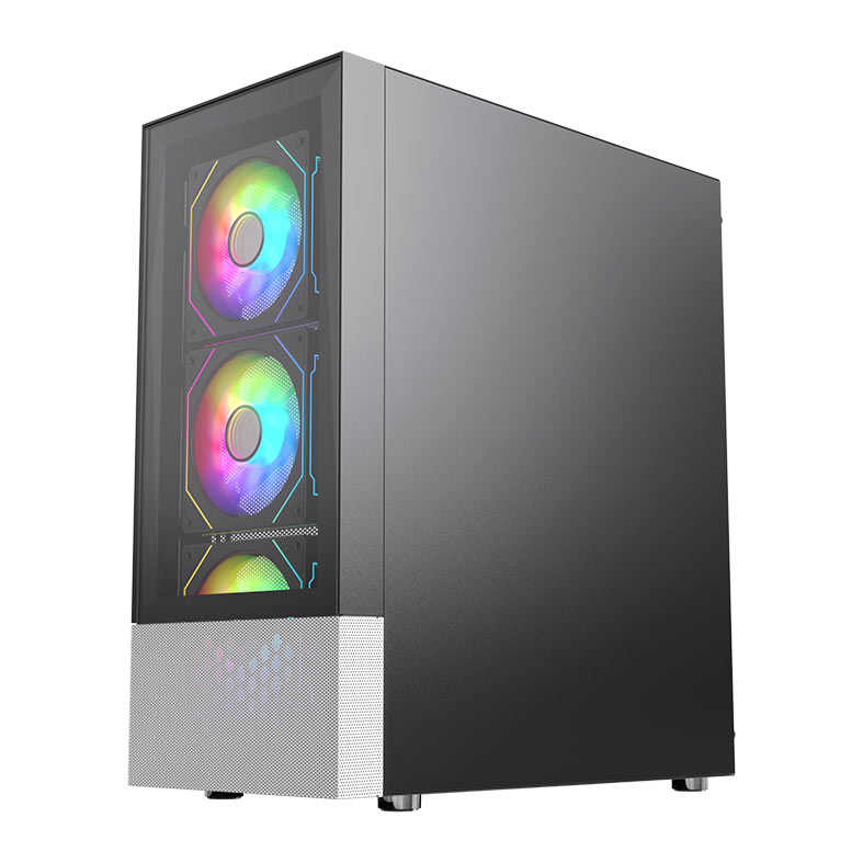 Gabinete Gamer Acegeek Mirage Glass, Mid-Tower, Lateral de Vidro, Preto, AG-MIRAGE-GLASS-BK - miniatura 4