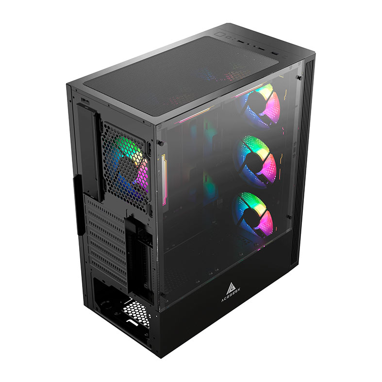 Gabinete Gamer Acegeek Morality L435, Mid-Tower, Lateral de Vidro, Preto, AG-MORALITY-L435-BK - miniatura 9