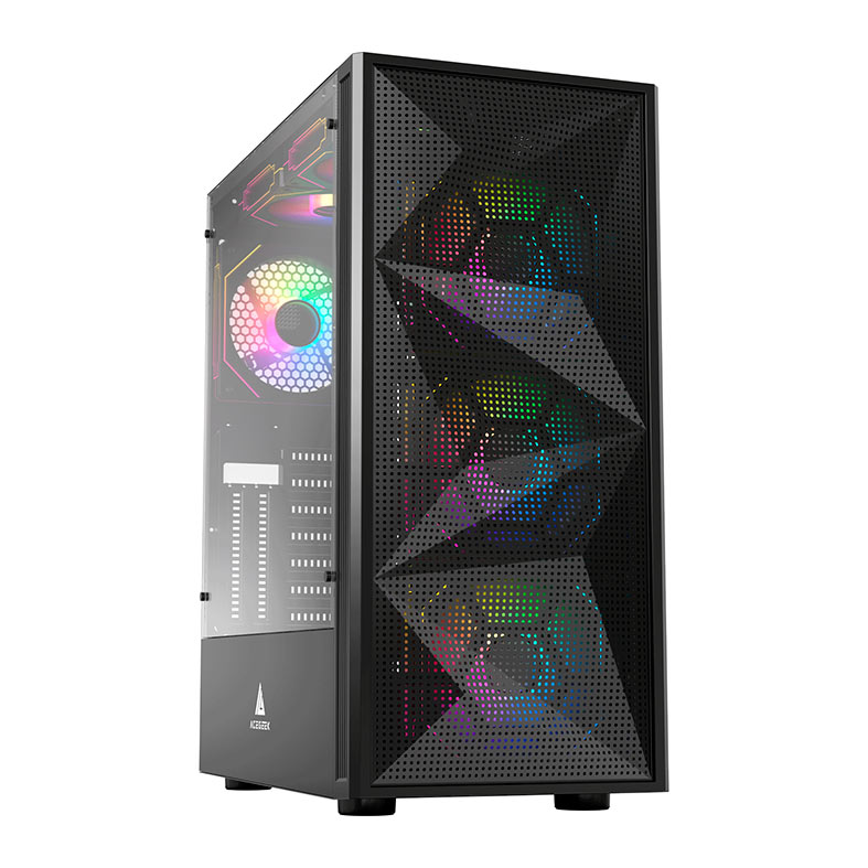 Gabinete Gamer Acegeek Morality L435, Mid-Tower, Lateral de Vidro, Preto, AG-MORALITY-L435-BK - miniatura 4