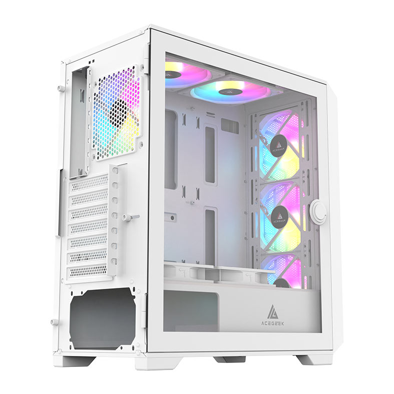Gabinete Gamer Acegeek Navigator A410, Mid-Tower, Lateral de Vidro, Branco, AG-NAVIGATOR-A410-WH - miniatura 10