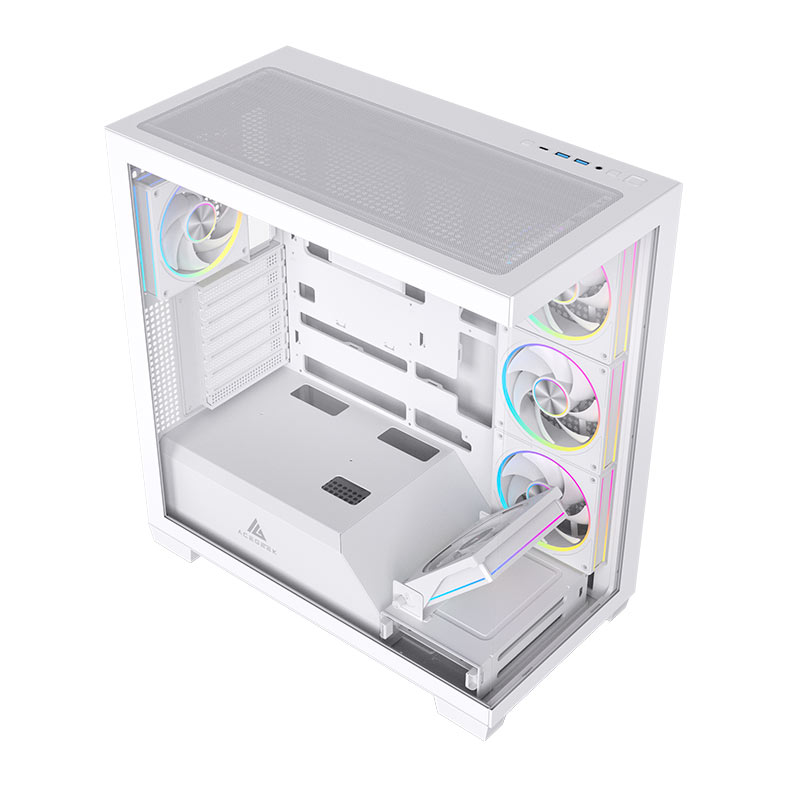 Gabinete Gamer Acegeek Nebula, Mid-Tower, Lateral de Vidro, Branco, AG-NEBULA-WH - miniatura 5