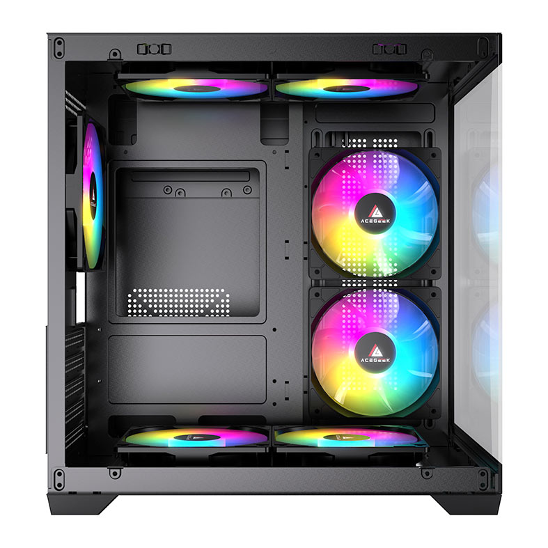 Gabinete Gamer Acegeek Neptune, Mid-Tower, Lateral de Vidro, Preto, AG-NEPTUNE-BK - miniatura 8