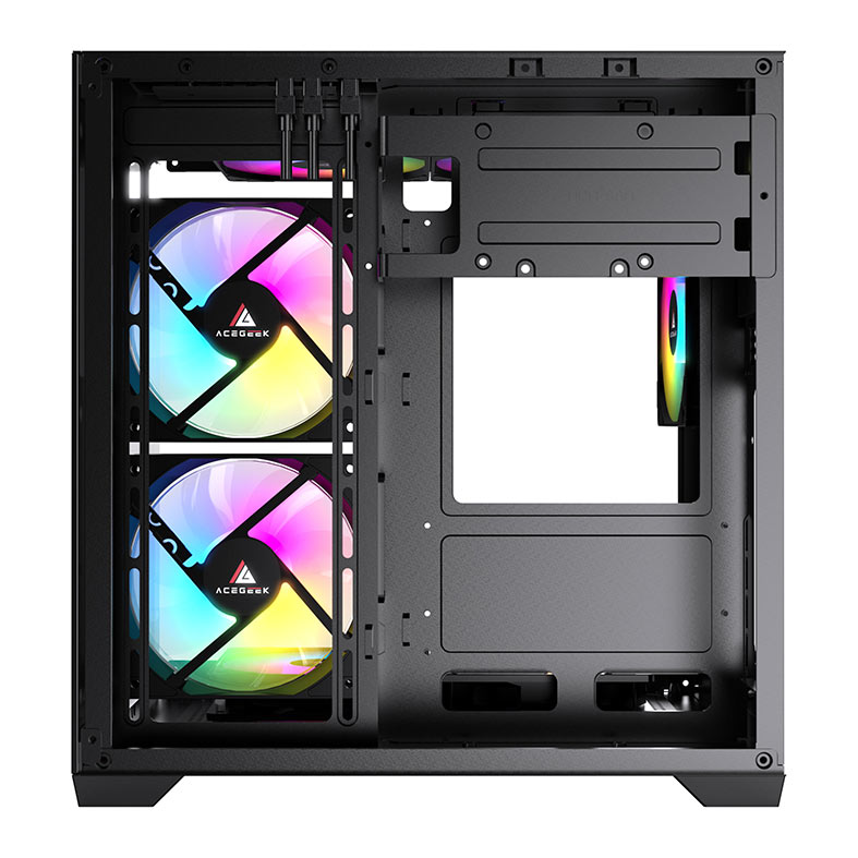 Gabinete Gamer Acegeek Neptune, Mid-Tower, Lateral de Vidro, Preto, AG-NEPTUNE-BK - miniatura 9