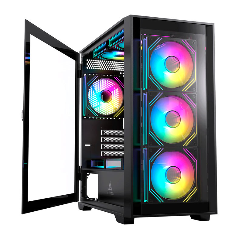 Gabinete Gamer Acegeek Odyssey Mini, Mid-Tower, Lateral de Vidro, Preto, AG-ODYSSEY-MINI-BK - miniatura 7