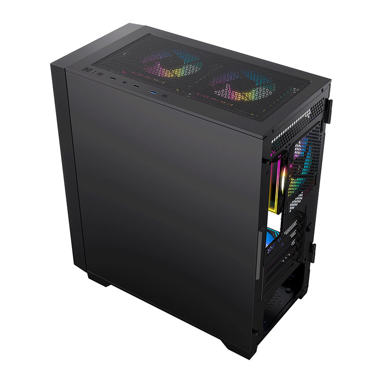 Gabinete Gamer Acegeek Odyssey Mini, Mid-Tower, Lateral de Vidro, Preto, AG-ODYSSEY-MINI-BK - miniatura 10
