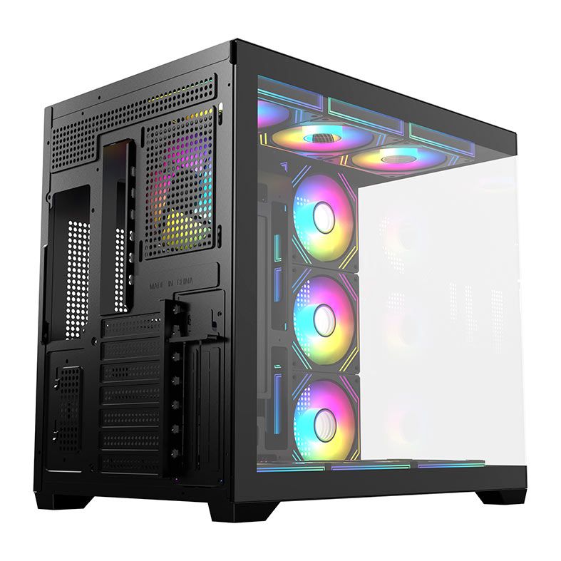 Gabinete Gamer Acegeek Omniview, Mid-Tower, Lateral de Vidro, Preto, AG-OMNIVIEW-BK - miniatura 10