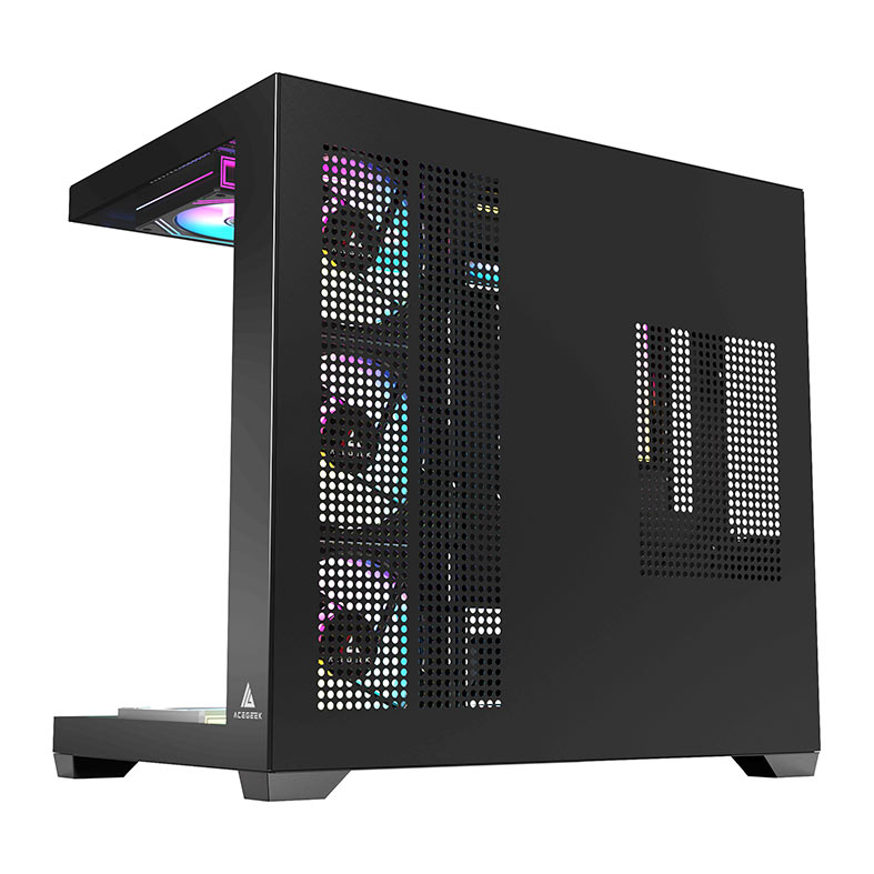 Gabinete Gamer Acegeek Omniview, Mid-Tower, Lateral de Vidro, Preto, AG-OMNIVIEW-BK - miniatura 8