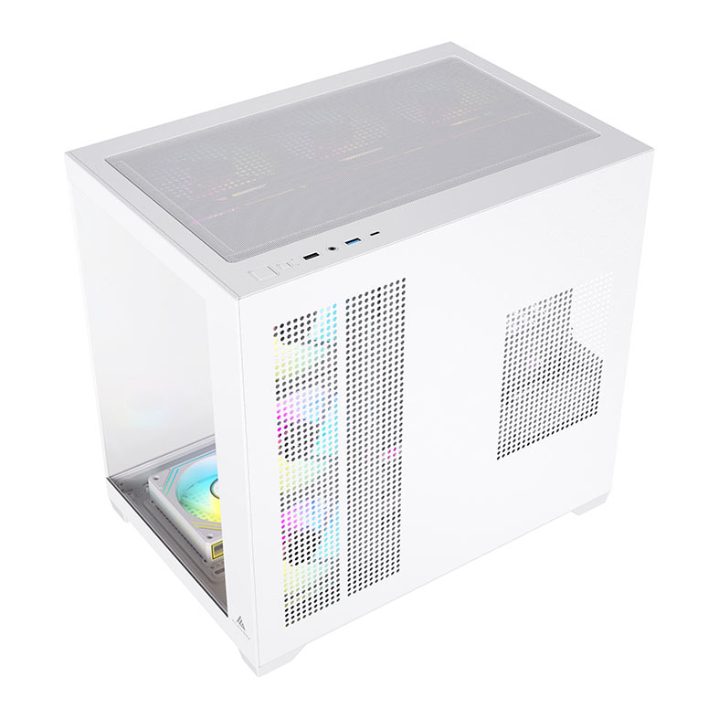 Gabinete Gamer Acegeek Omniview, Mid-Tower, Lateral de Vidro, Branco, AG-OMNIVIEW-WH - miniatura 6