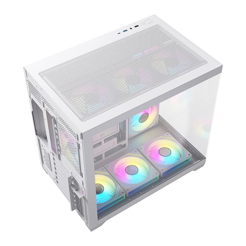 Gabinete Gamer Acegeek Omniview, Mid-Tower, Lateral de Vidro, Branco, AG-OMNIVIEW-WH - miniatura 9