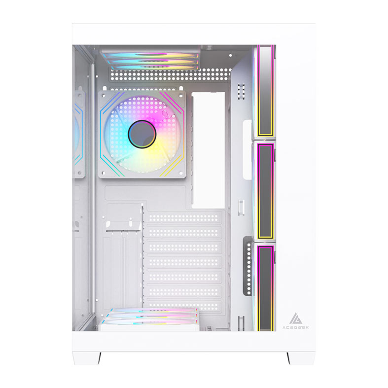 Gabinete Gamer Acegeek Omniview, Mid-Tower, Lateral de Vidro, Branco, AG-OMNIVIEW-WH - miniatura 5