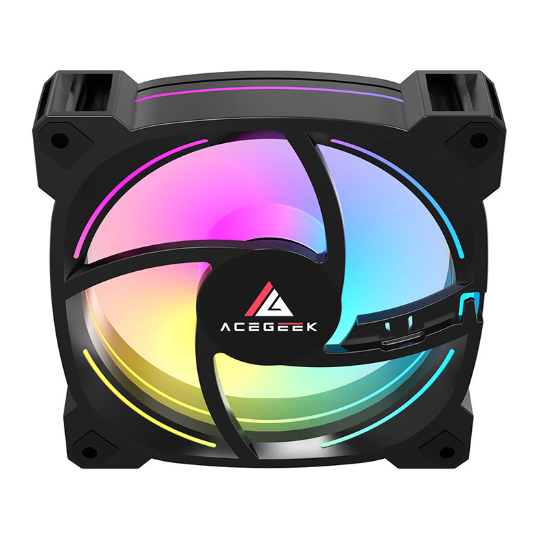Kit Ventoinha Acegeek Prime, 5x120mm, ARGB, Com Controladora, Preto, AG-PRIME5X1-BK - miniatura 11