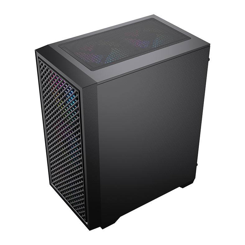 Gabinete Gamer Acegeek Pulse, Mid-Tower, Lateral de Vidro, Preto, AG-PULSE-BK - miniatura 7