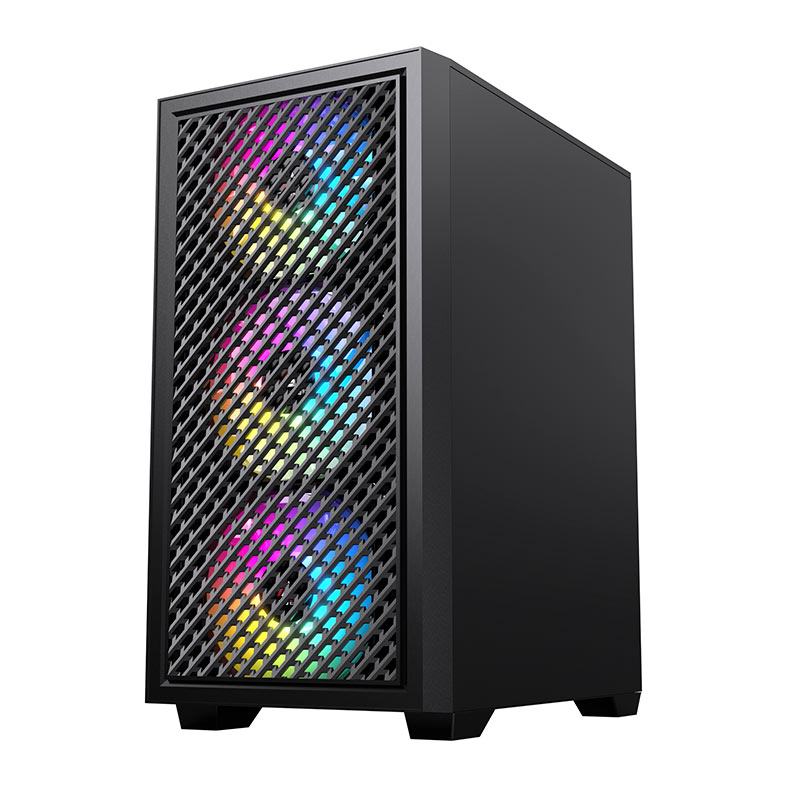 Gabinete Gamer Acegeek Pulse, Mid-Tower, Lateral de Vidro, Preto, AG-PULSE-BK - miniatura 4