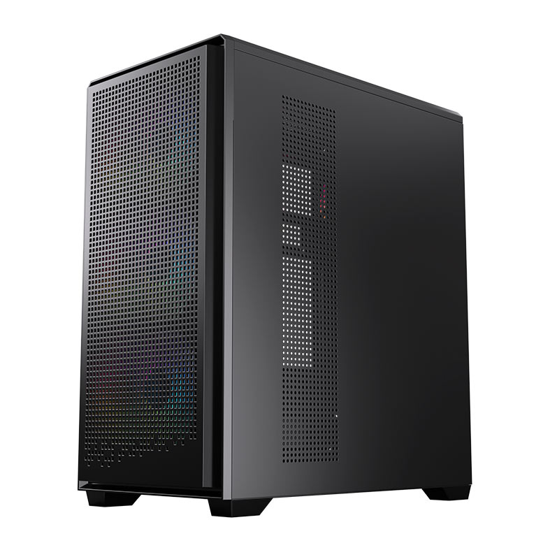 Gabinete Gamer Acegeek Qube Mesh, Mid-Tower, Lateral de Vidro, Preto, AG-QUBE-BK - miniatura 5