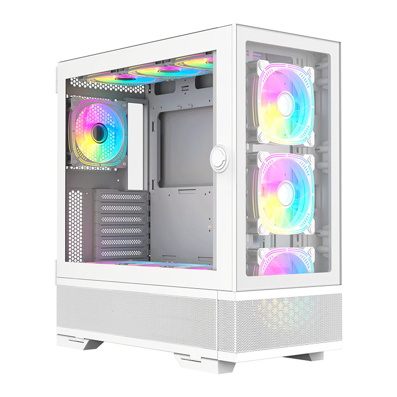 Gabinete Gamer Acegeek Redemption F491 Glass, Full-Tower, Lateral de Vidro, Branco, AG-REDEMPTION-F491-WH - miniatura 3