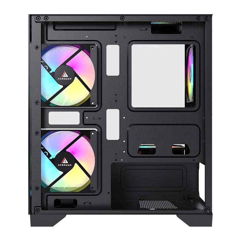 Gabinete Gamer Acegeek Rhythm, Mid-Tower, Lateral de Vidro, Preto, AG-RHYTHM-BK - miniatura 6