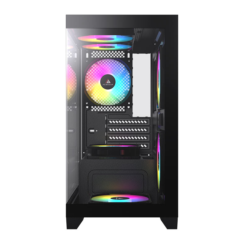Gabinete Gamer Acegeek Rhythm, Mid-Tower, Lateral de Vidro, Preto, AG-RHYTHM-BK - miniatura 3