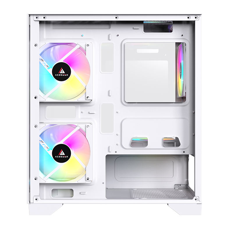 Gabinete Gamer Acegeek Rhythm, Mid-Tower, Lateral de Vidro, Branco, AG-RHYTHM-WH - miniatura 6