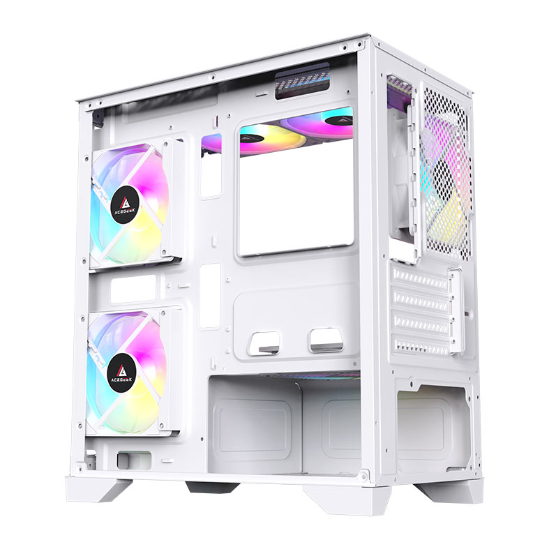 Gabinete Gamer Acegeek Rhythm, Mid-Tower, Lateral de Vidro, Branco, AG-RHYTHM-WH - miniatura 8