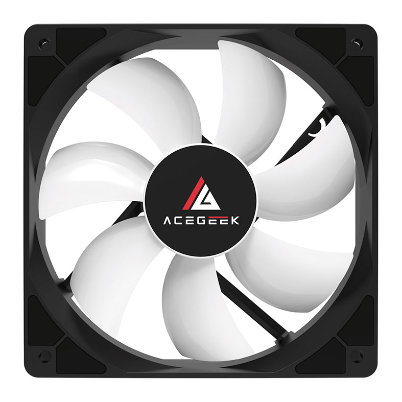 Kit Ventoinhas Acegeek RW12 3x1, Rainbow, 3x120mm, Preto, AG-RW12-3X1-BK - miniatura 6