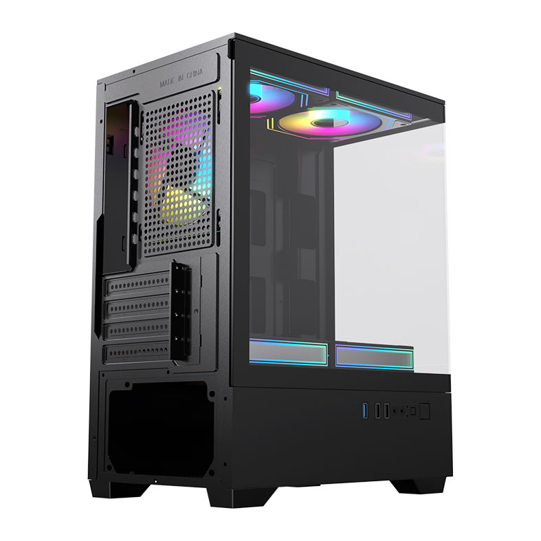 Gabinete Gamer Acegeek Shadow, Mini-Tower, Lateral de Vidro, Preto, AG-SHADOW-BK - miniatura 10