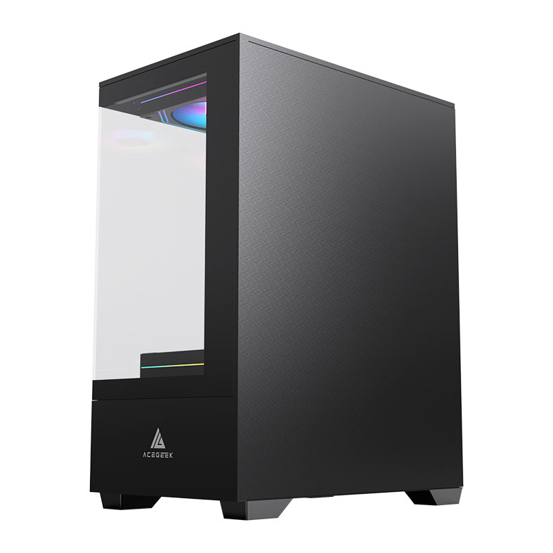 Gabinete Gamer Acegeek Shadow, Mini-Tower, Lateral de Vidro, Preto, AG-SHADOW-BK - miniatura 4