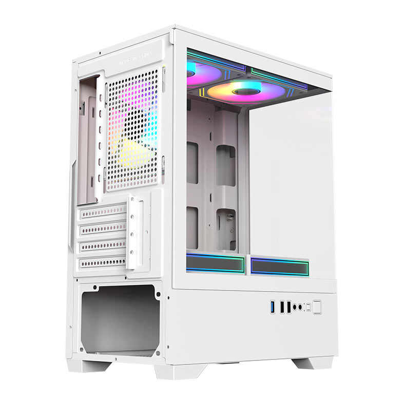 Gabinete Gamer Acegeek Shadow, Mini-Tower, Lateral de Vidro, Branco, AG-SHADOW-WH - miniatura 10