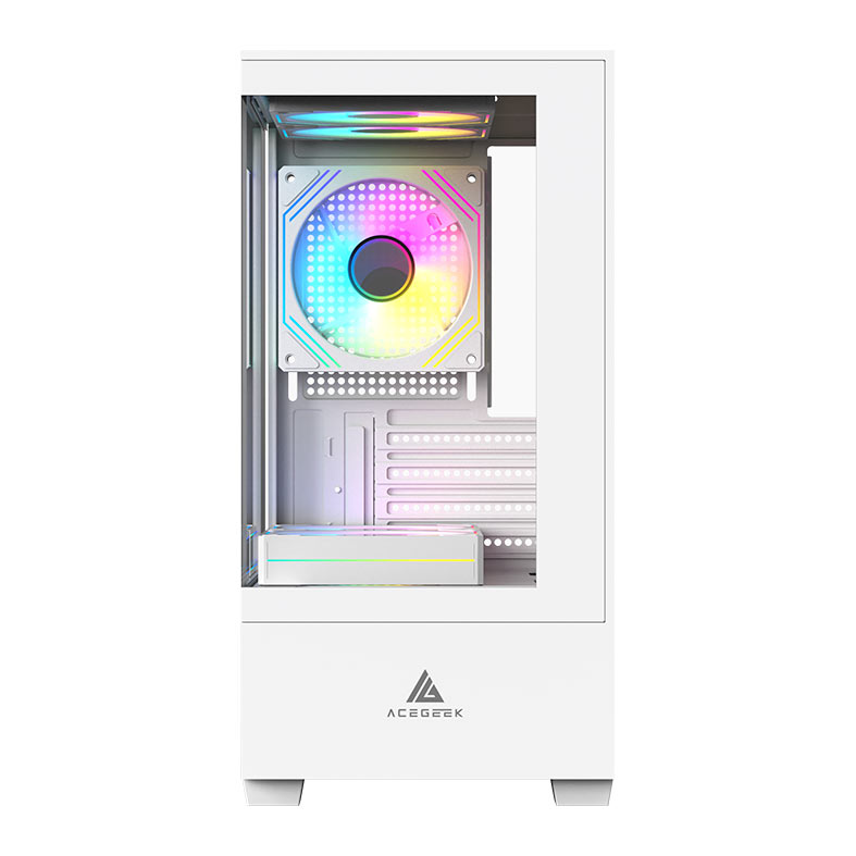 Gabinete Gamer Acegeek Shadow, Mini-Tower, Lateral de Vidro, Branco, AG-SHADOW-WH - miniatura 3