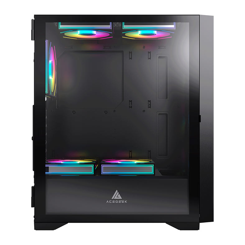 Gabinete Gamer Acegeek Shield D440, Mid-Tower, Lateral de Vidro, Preto, AG-SHIELD-D440-BK - miniatura 8