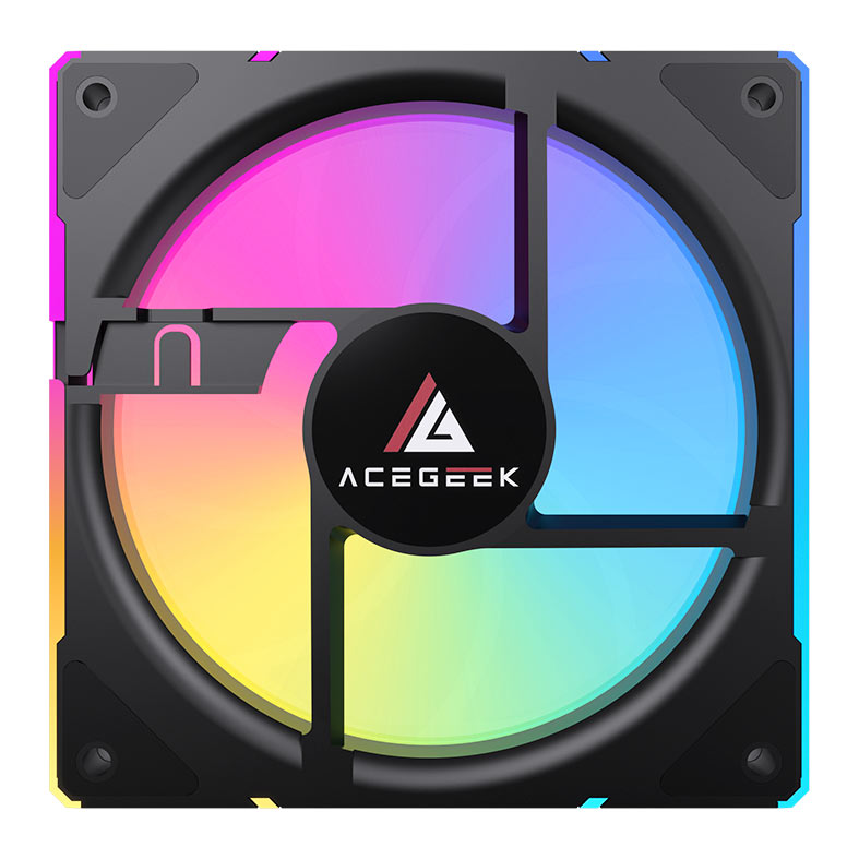 Ventoinha Acegeek Silverline, ARGB, 120mm, Preto, AG-SILVERLINE-BK - miniatura 10