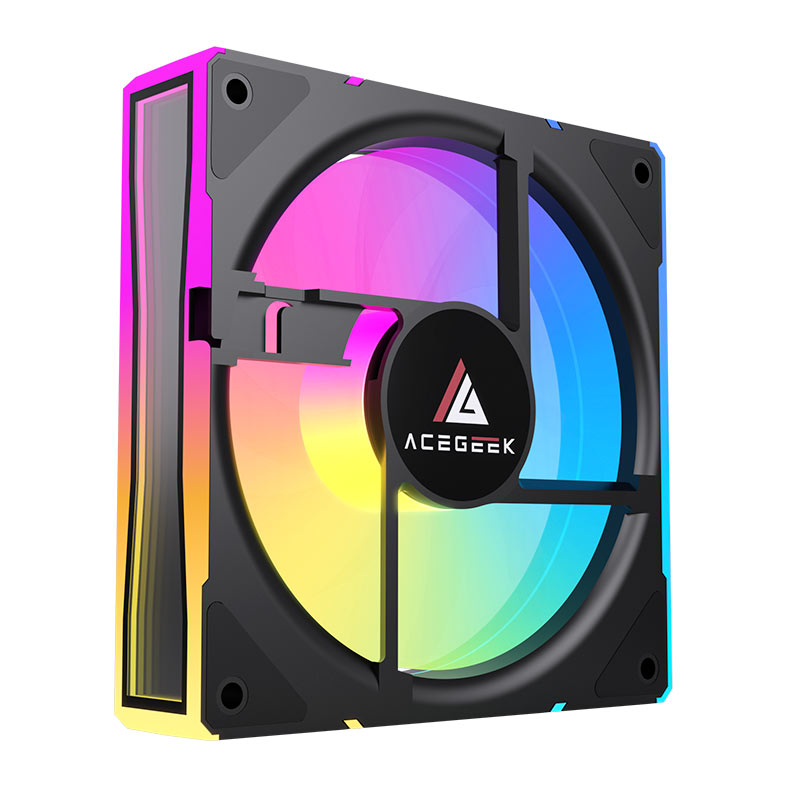 Ventoinha Acegeek Silverline, ARGB, 120mm, Preto, AG-SILVERLINE-BK - miniatura 9