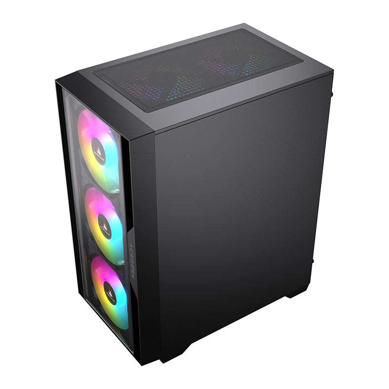 Gabinete Gamer Acegeek Stratus Glass, Mid-Tower, Lateral de Vidro, Preto, AG-STRATUS-GLASS-BK - miniatura 7