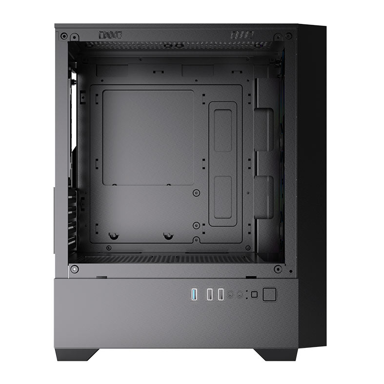 Gabinete Gamer Acegeek Stratus Mesh, Rainbow, Mid-Tower, Lateral de Vidro, Com 3 Fans, Preto, AG-STRATUS-MESH-BK-I3F - miniatura 8