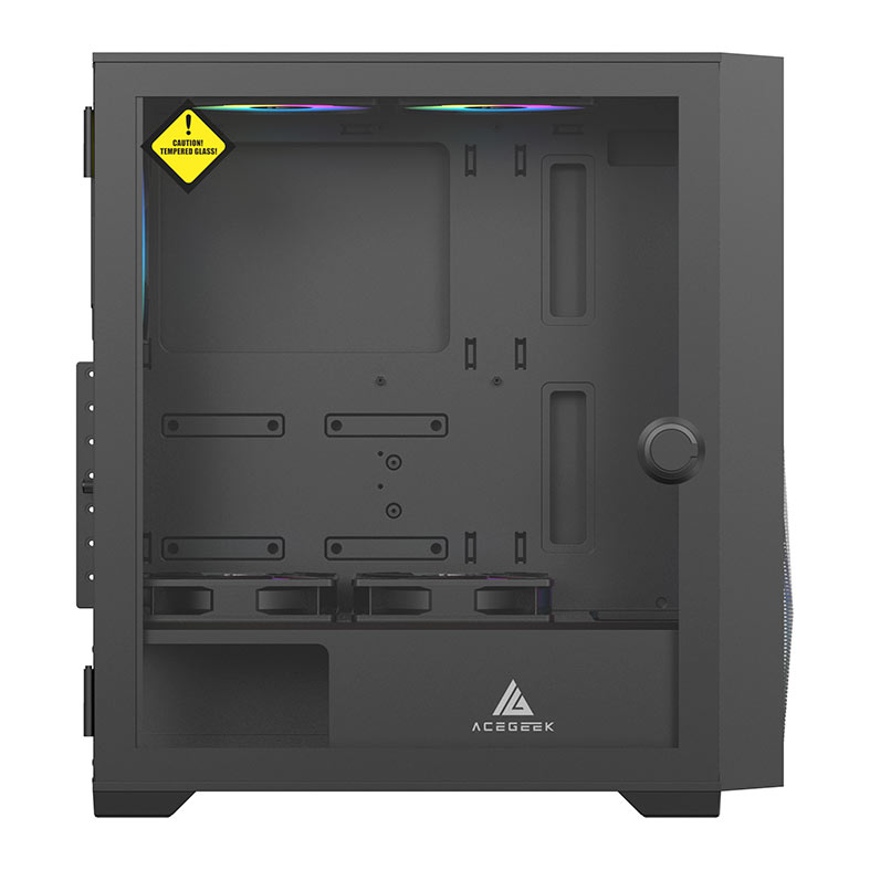 Gabinete Gamer Acegeek Striker A411 Mesh, Mid-Tower, Lateral de Vidro, Preto, AG-STRIKER-A411-BK - miniatura 9