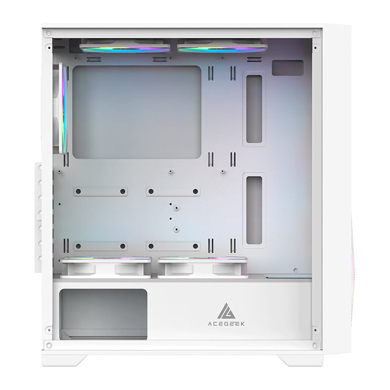 Gabinete Gamer Acegeek Striker A411, Mid-Tower, Lateral de Vidro, Branco, AG-STRIKER-A411-WH - miniatura 7