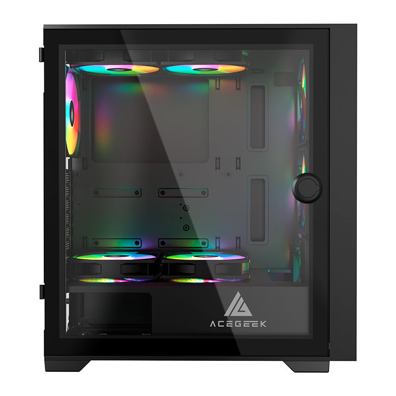 Gabinete Gamer Acegeek Tempest A370, Mid-Tower, Lateral de Vidro, Preto, AG-TEMPEST-A370-BK - miniatura 6