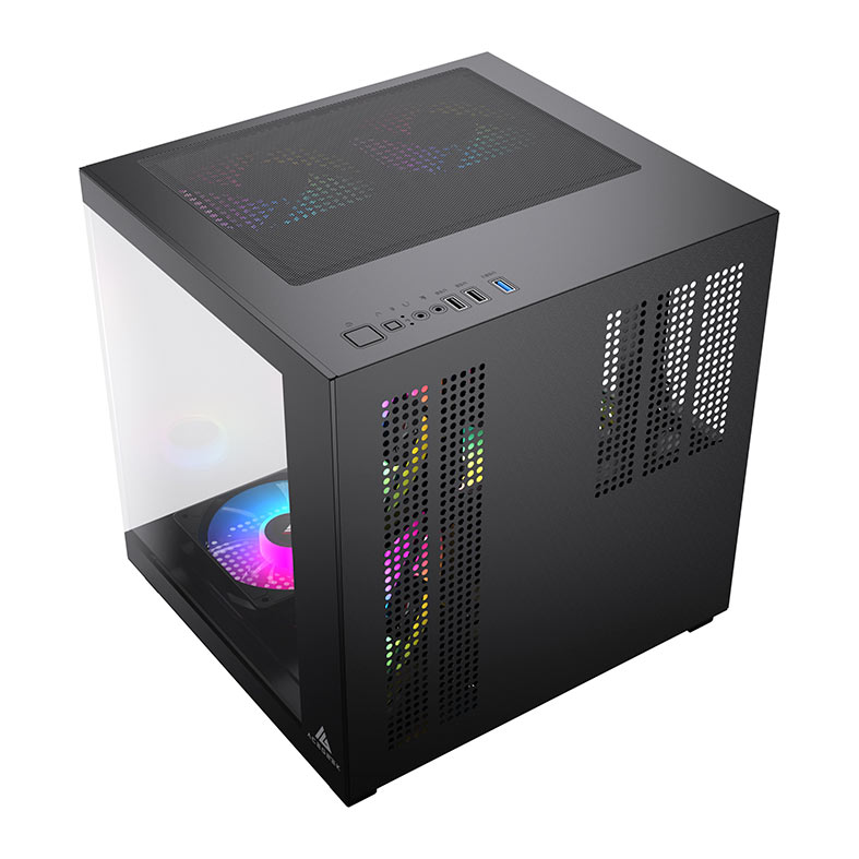 Gabinete Gamer Acegeek Tide, Mid-Tower, Lateral de Vidro, Preto, AG-TIDE-BK - miniatura 7