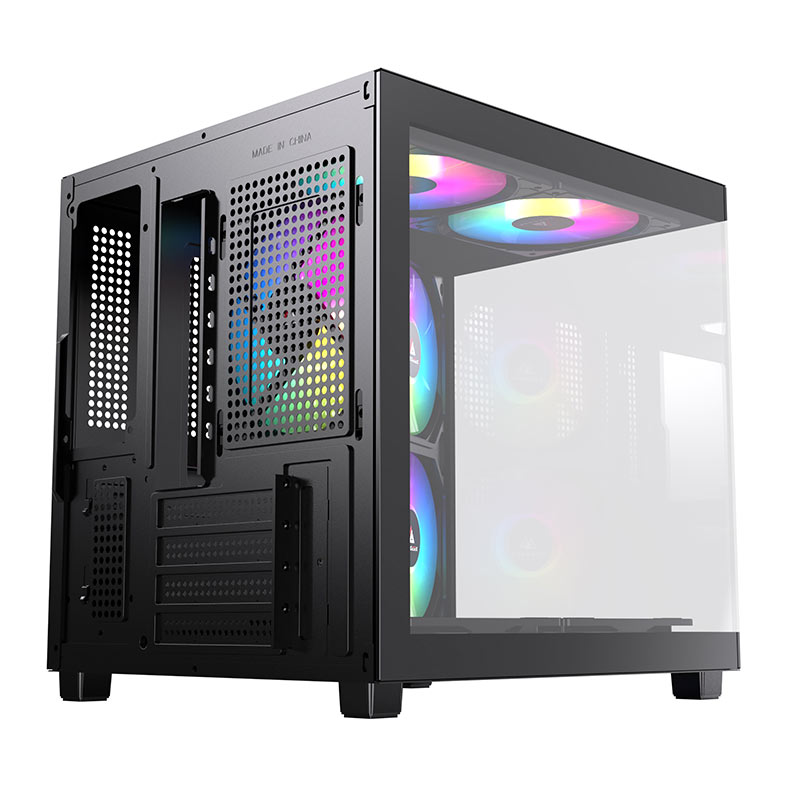 Gabinete Gamer Acegeek Tide, Mid-Tower, Lateral de Vidro, Preto, AG-TIDE-BK - miniatura 10